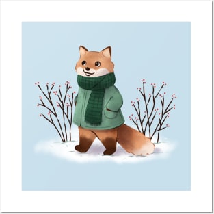 Winter Fox Posters and Art